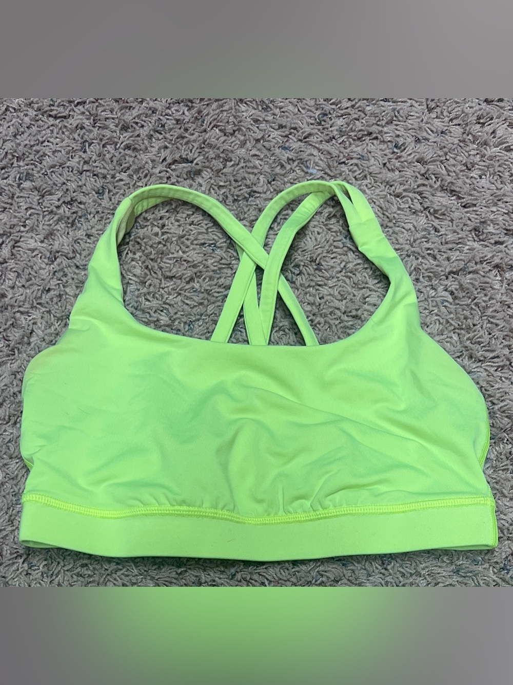 Lululemon highlighter sports bra sz 6